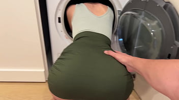 stepson-fucks-stepmom-while-shes-stuck-in-the-washing-machine