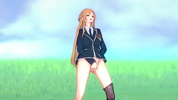 hentai-asuna-yuuki-masturbation-outside