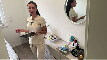 client-strokes-his-cock-while-getting-a-massage--masseuse-joins-in