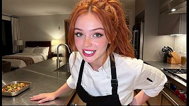 i-fucked-the-sexy-redhead-chef-and-ripped-her-pussy-open-in-the-kitchen-ai-generated