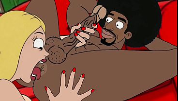 black-plumber-fucks-married-housewife-while-cuckold-husband-cooks-bbq-cartoon-rimjob