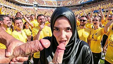 german-football-fan-gangbanged-by-the-opposite-team--ai-interactive-video